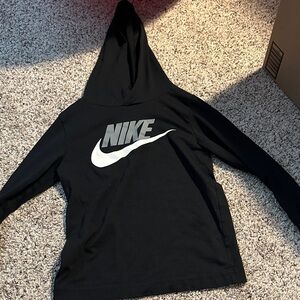 Nike Black and White Logo Hoodie